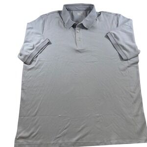 NWT Lands‎ End Mens XL Supima Cotton Short Sleeve Polo Shirt Light Blue Golf
